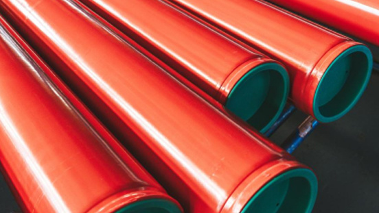 Coated composite steel pipe